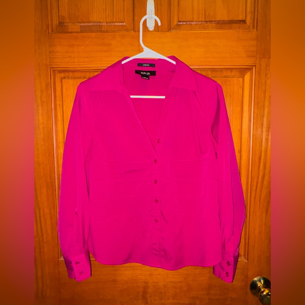 Long-Sleeve Button-Down Shirt - Style & Co.